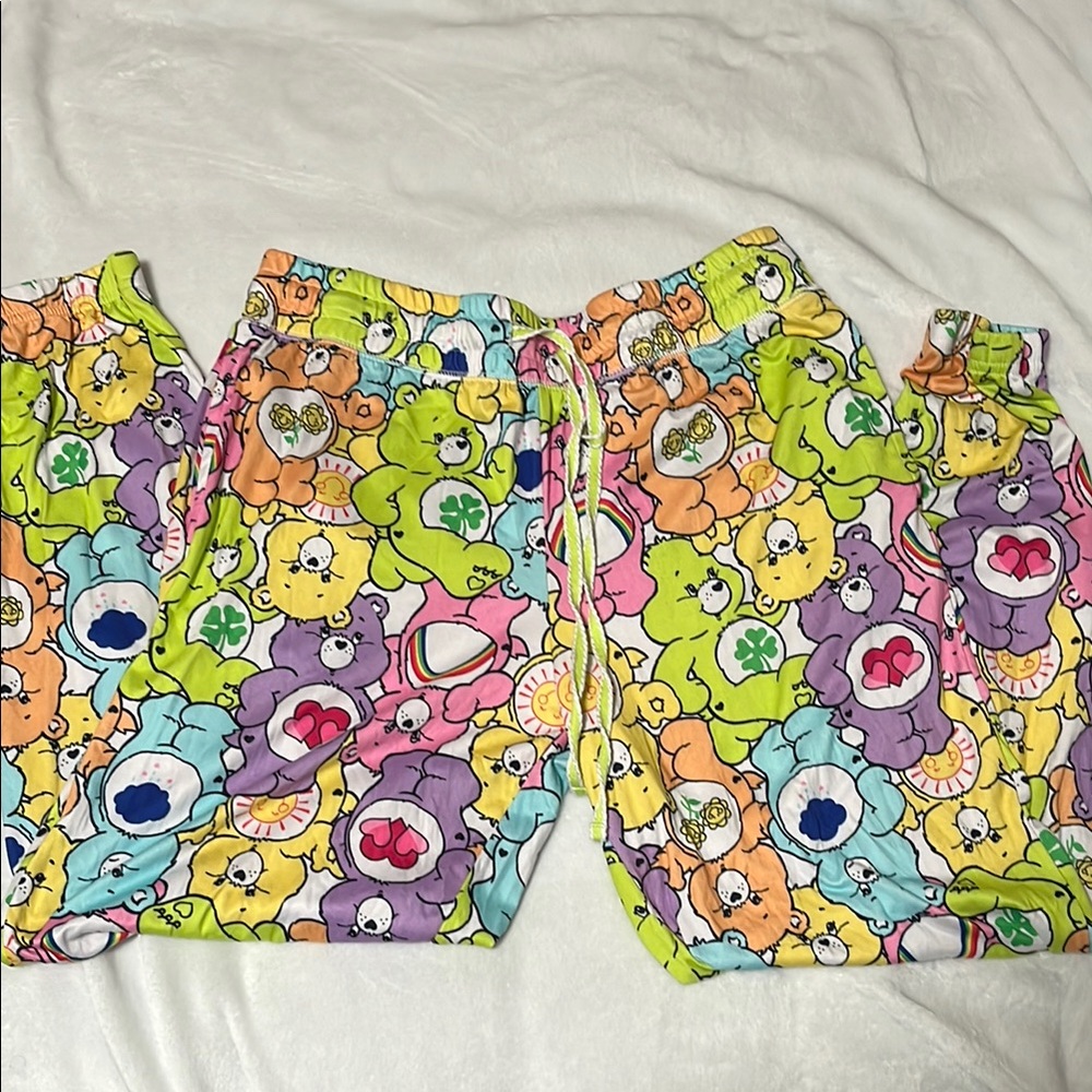 Colorful Bear Print Pajama Pants